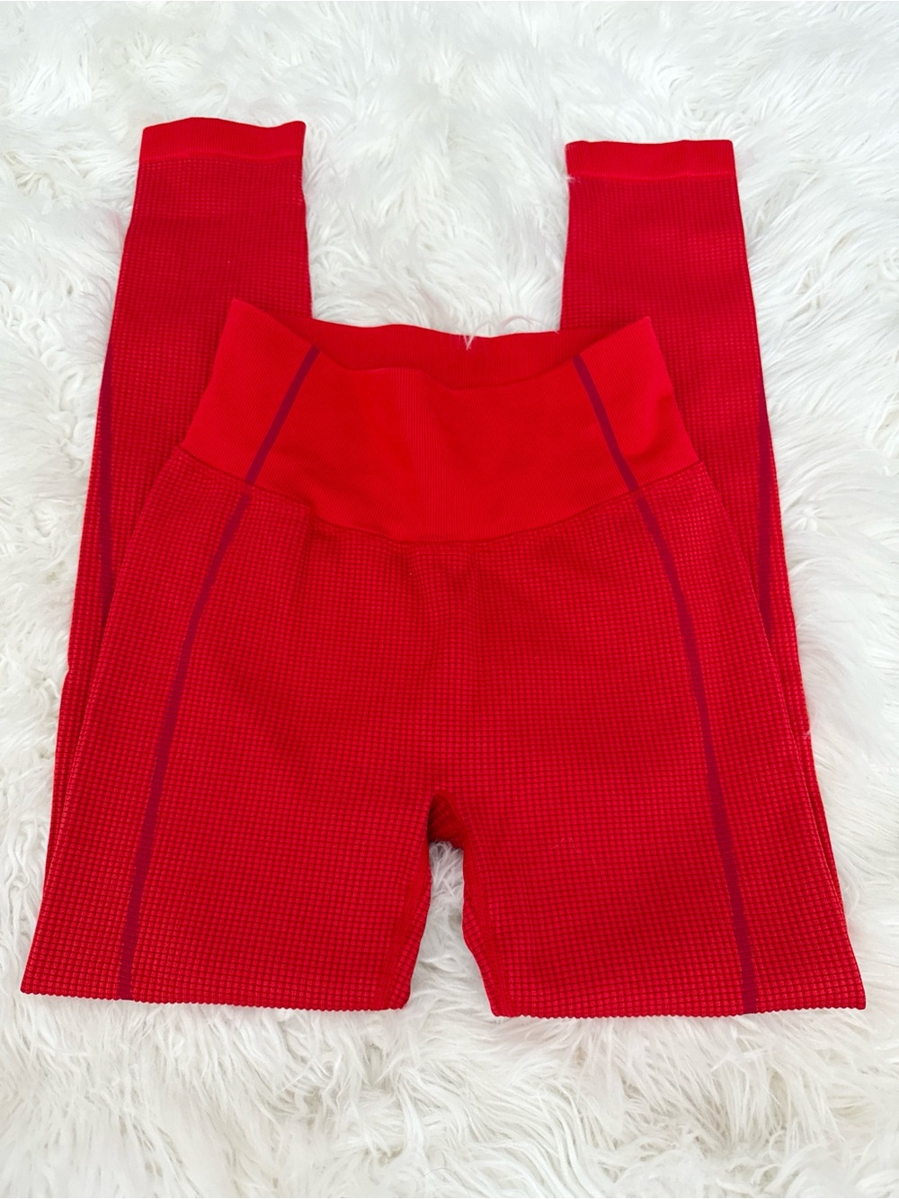 aerie Red Seam-Detail High-Waist Leggings